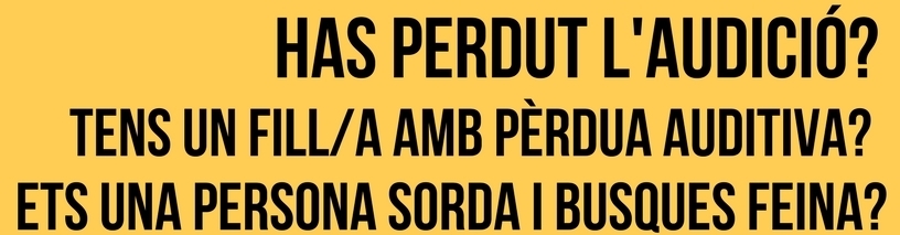 Amb les persones sordes i les seves famílies: presentem els nostres serveis