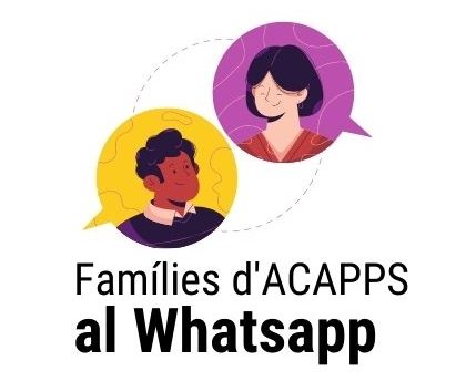 Les famílies sòcies d’ACAPPS tenim grup al whatsapp, encara no hi ets?
