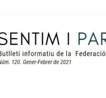 Publiquem l’edició 120 del butlletí Sentim i Parlem