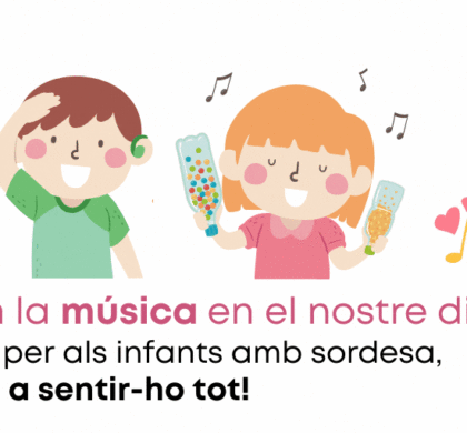 La música beneficia l’infant amb sordesa, amb la logopeda Eliana Fredes.