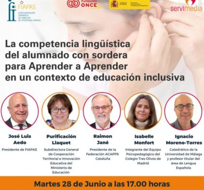 Formació: La competència lingüística de l’alumnat amb sordesa per aprendre a aprendre en un context d’educació inclusiva, el 28 de juny en línia!