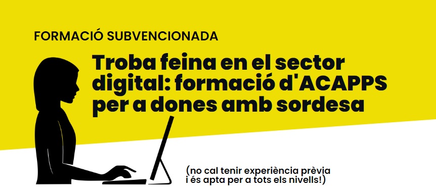 Obrim una nova formació per a dones amb sordesa en recerca de feina