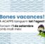 A ACAPPS tanquem per vacances tot l’agost. Tornem a l’activitat l’1 de setembre!