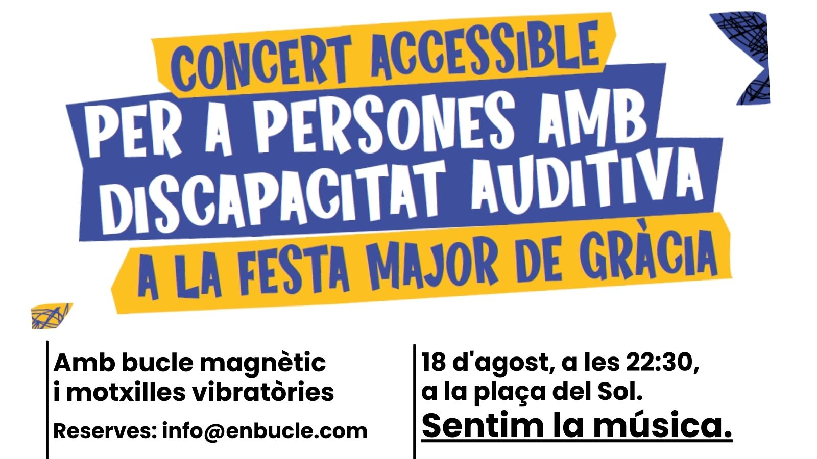 El concert Arrels de Gràcia, per la festa major, serà accessible a les persones amb sordesa