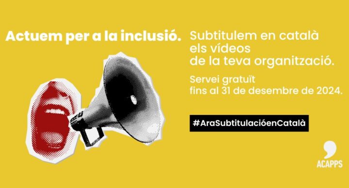 ACAPPS subtitula més de 200 continguts audiovisuals en català per fer-los accessibles a les persones amb sordesa