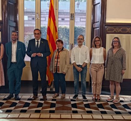 Ens reunim, amb el COCARMI, amb el president del Parlament de Catalunya, Josep Rull