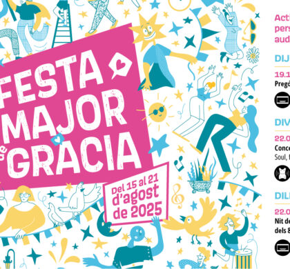 Subtitulem el pregó de la Festa Major de Gràcia! També cinema a la fresca amb subtítols i concert accessible!