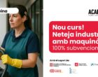 Nou curs subvencionat: Neteja industrial amb maquinària