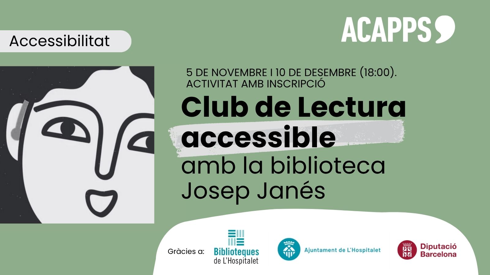 Pioners: portem el Club de Lectura accessible a les persones amb pèrdua auditiva a la Biblioteca Josep Janés